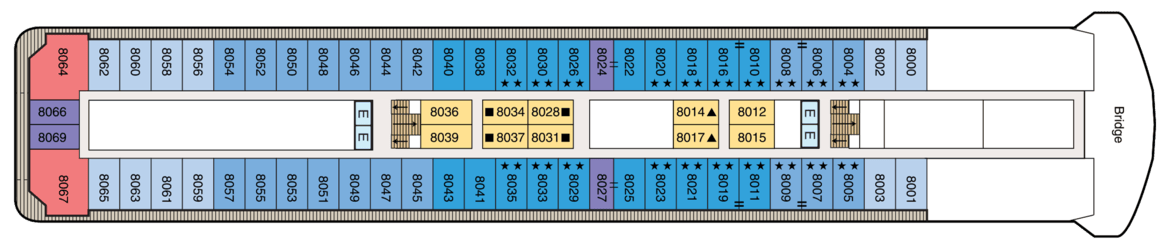 Oceania Cruises, R-Class, Ragatta, Deck 8.png